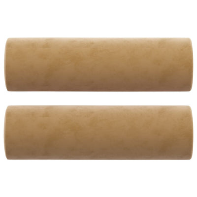 Vidaxl sierkussens 2 st 15x50 cm fluweel bruin