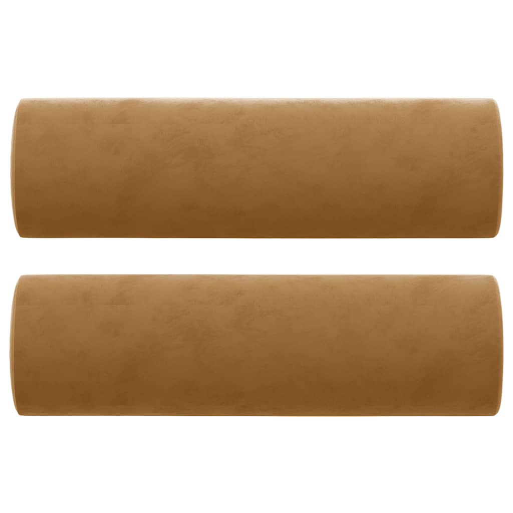Vidaxl cojines decorativos 2 st 15x50 cm Velvet Brown