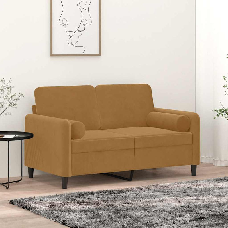 Vidaxl cojines decorativos 2 st 15x50 cm Velvet Brown
