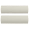 Vidaxl sierkussens 2 st 15x50 cm fluweel crèmekleurig
