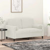 Vidaxl sierkussens 2 st 15x50 cm fluweel crèmekleurig