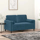 Cuscini decorativi Vidaxl 2 St 15x50 cm Blu di velluto