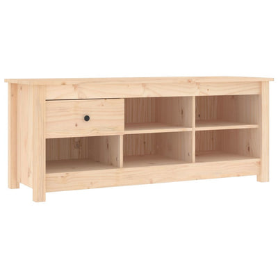 Vidaxl Cabinet da scarpe 110x38x45.5 cm Pino solido