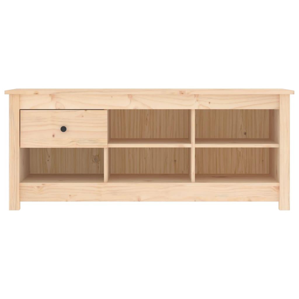 Vidaxl Cabinet da scarpe 110x38x45.5 cm Pino solido