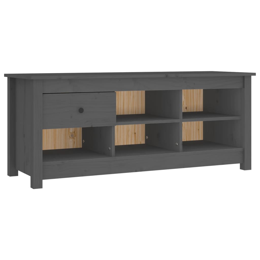Vidaxx zapatero 110x38x45,5 cm madera maciza de pino gris