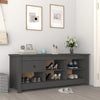 Vidaxx zapatero 110x38x45,5 cm madera maciza de pino gris