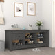 Vidaxx zapatero 110x38x45,5 cm madera maciza de pino gris