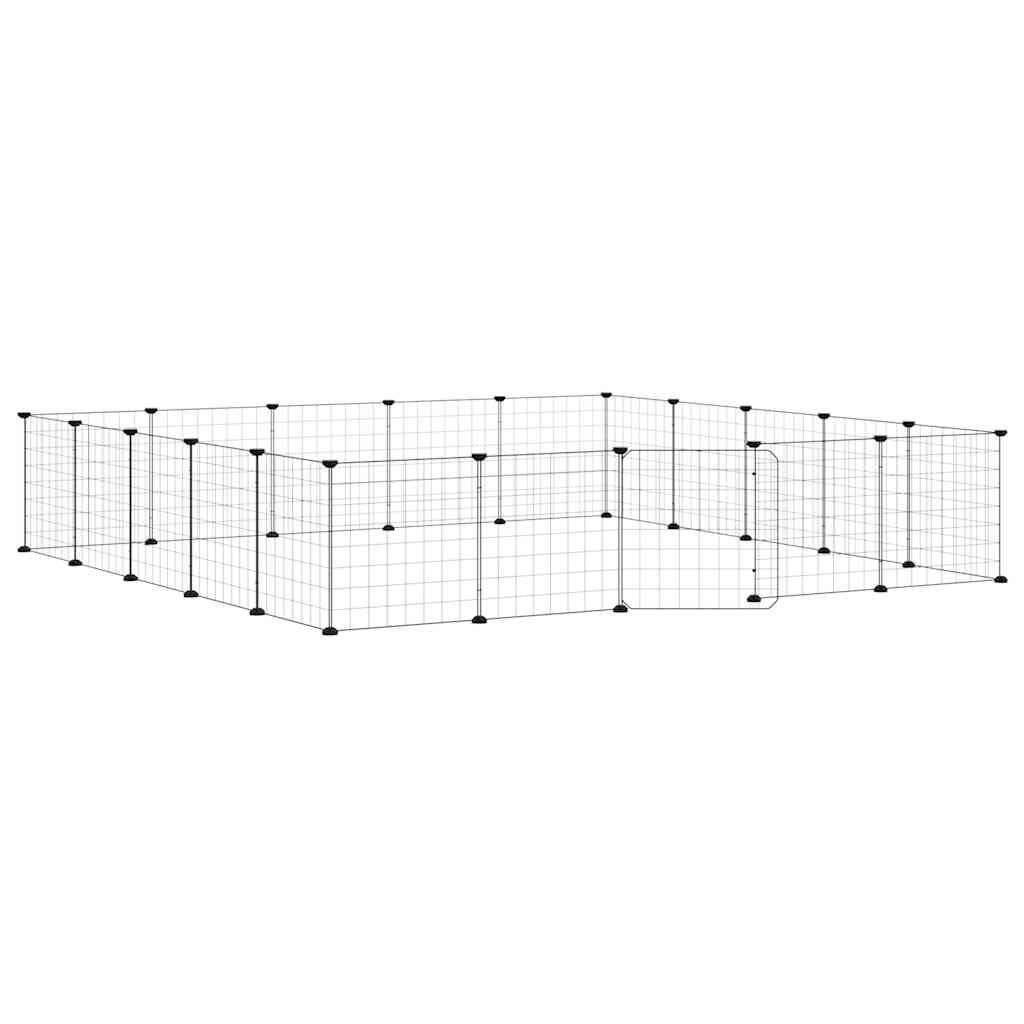 Vidaxl PETS Gabbia con porta 20 pannelli 35x35 cm Black