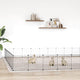 Vidaxl Pets Cage con puerta 44 paneles 35x35 cm de acero negro