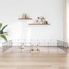 Vidaxl Pets Cage con puerta 28 paneles 35x35 cm de acero negro