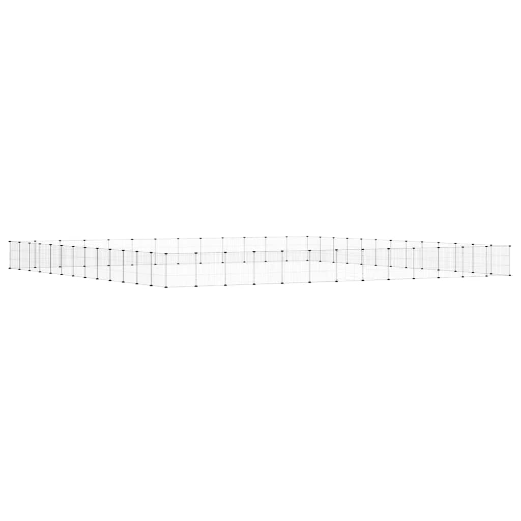 Vidaxl Pets Cage con puerta 52 paneles 35x35 cm de acero negro