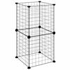 Vidaxl PETS Gabbia con 8 pannelli 35x35 cm Black