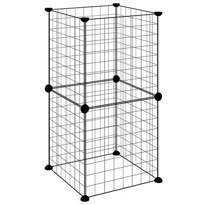 Vidaxl Pets Cage con 8 paneles 35x35 cm de acero negro