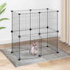 Vidaxl Pets Cage con puerta 12 paneles 35x35 cm de acero negro