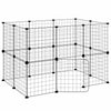 Vidaxl Pets Cage con puerta 20 paneles 35x35 cm de acero negro