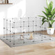 Vidaxl Pets Cage con puerta 28 paneles 35x35 cm de acero negro