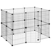 Vidaxl Pets Cage con puerta 20 paneles 35x35 cm de acero negro