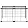 Vidaxl PETS Gabbia con 8 pannelli 35x35 cm Black