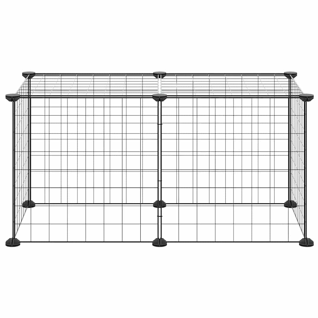 Vidaxl PETS Gabbia con 8 pannelli 35x35 cm Black