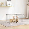 Vidaxl PETS Gabbia con 8 pannelli 35x35 cm Black