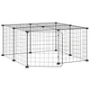 Vidaxl PETS Gabbia con porta 12 pannelli 35x35 cm Black