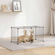 Vidaxl Pets Cage con puerta 8 paneles 35x35 cm de acero negro