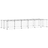 Vidaxl PETS Gabbia con porta 28 pannelli 35x35 cm in acciaio nero