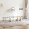 Vidaxl PETS Gabbia con porta 28 pannelli 35x35 cm in acciaio nero