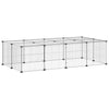 Vidaxl Pets Cage con puerta 20 paneles 35x35 cm de acero negro