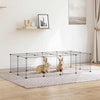 Vidaxl Pets Cage con puerta 20 paneles 35x35 cm de acero negro