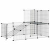 Vidaxl Pets Cage con puerta 20 paneles 35x35 cm de acero negro