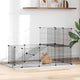 Vidaxl PETS Gabbia con porta 20 pannelli 35x35 cm Black