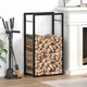 Chimenea de Vidaxl 50x28x94 cm de acero mate negro