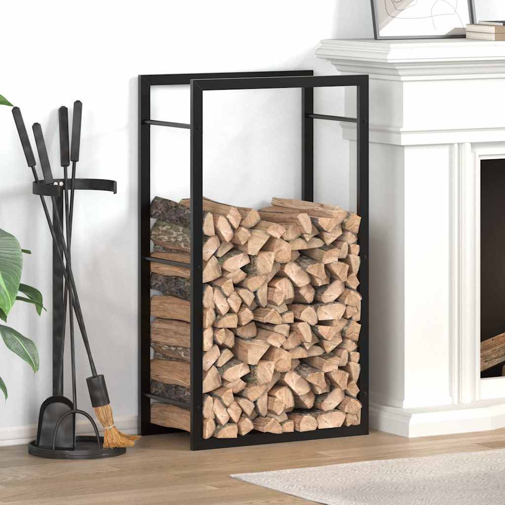 Vidaxl camino 50x28x94 cm in acciaio nero