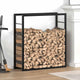 Chimenea de Vidaxl 80x28x86 cm de acero Mattzwart