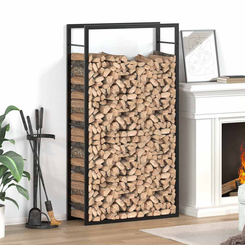 Chimenea de Vidaxl 80x28x154 cm de acero mate negro