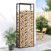 Chimenea de Vidaxl 80x28x222 cm de acero mate negro