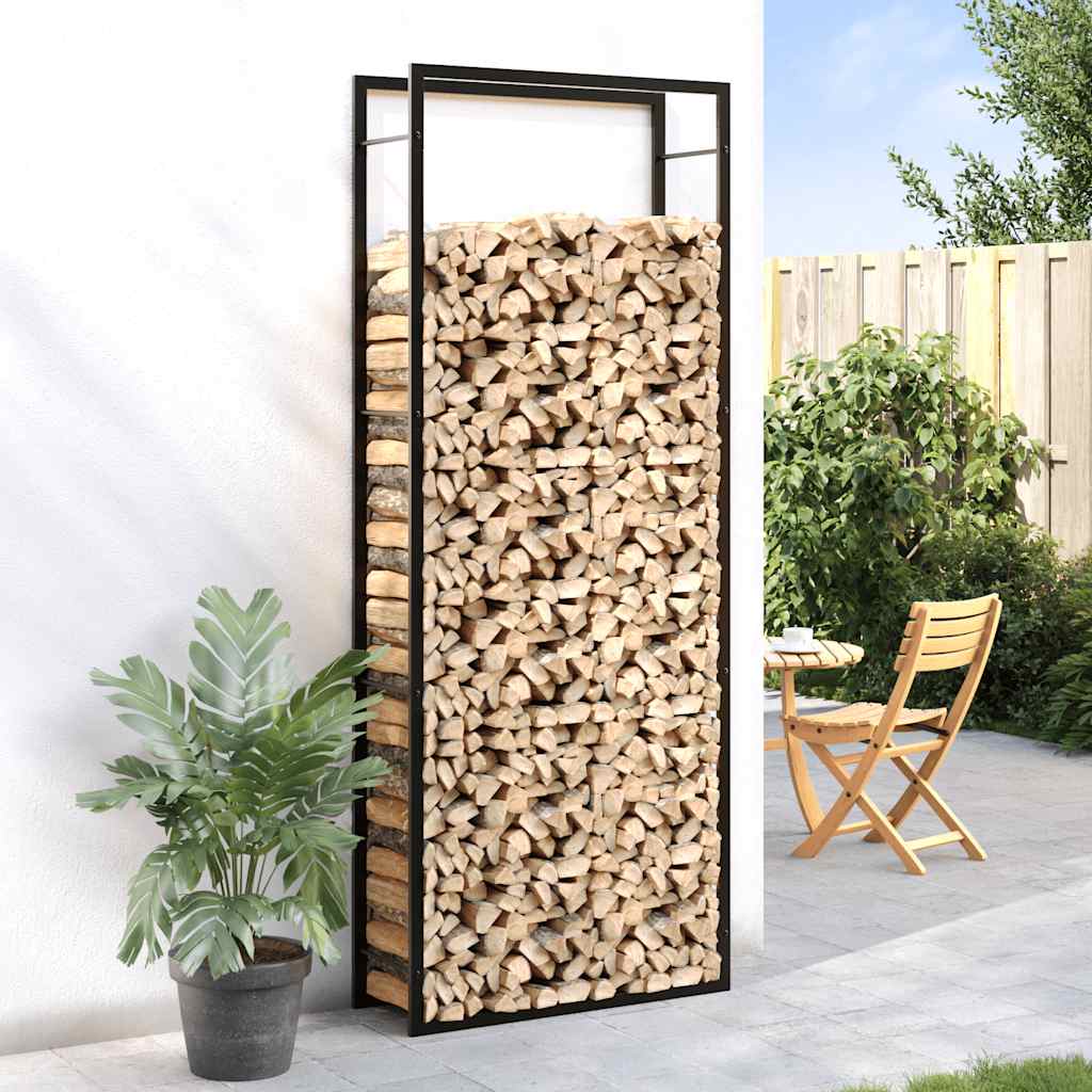 Chimenea de Vidaxl 80x28x222 cm de acero mate negro
