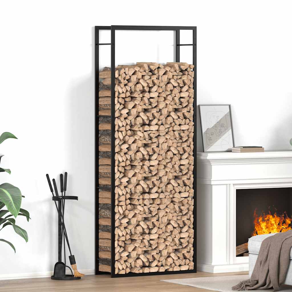Chimenea de Vidaxl 80x28x222 cm de acero mate negro