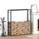 Chimenea de Vidaxl 110x28x116 cm de acero mate negro