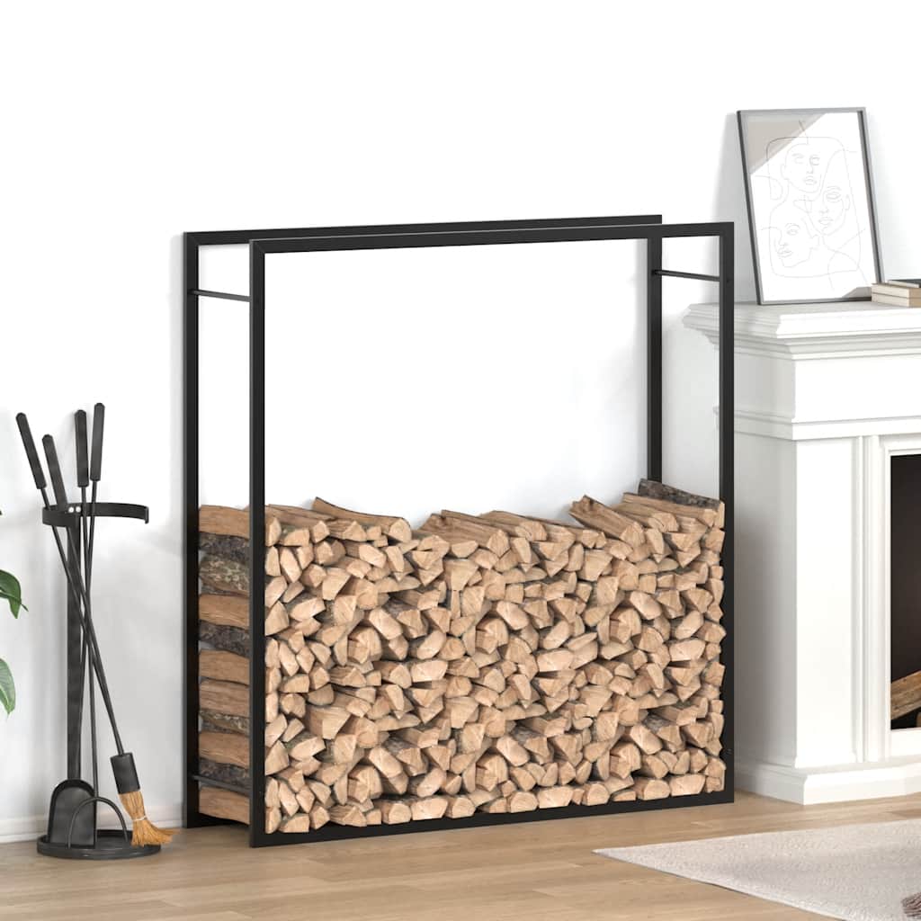 Chimenea de Vidaxl 110x28x116 cm de acero mate negro