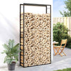 Chimenea de Vidaxl 110x28x214 cm de acero mate negro