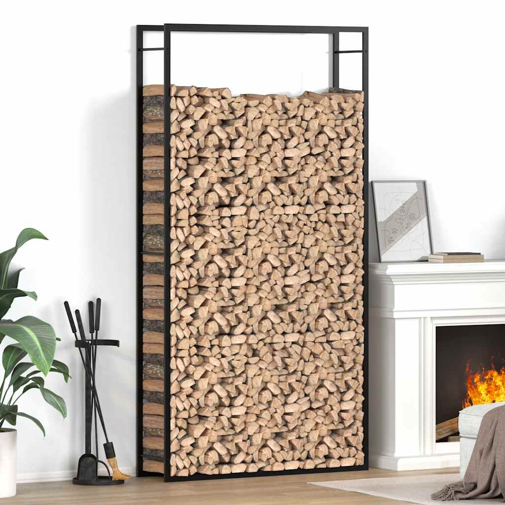 Chimenea de Vidaxl 110x28x214 cm de acero mate negro