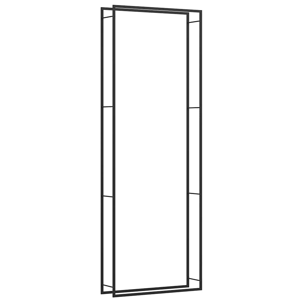 Vidaxl camino 110x28x312 cm in acciaio opaco nero