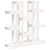 Vidaxl plantenstandaard wit 104,5x25x109,5 cm massief grenenhout