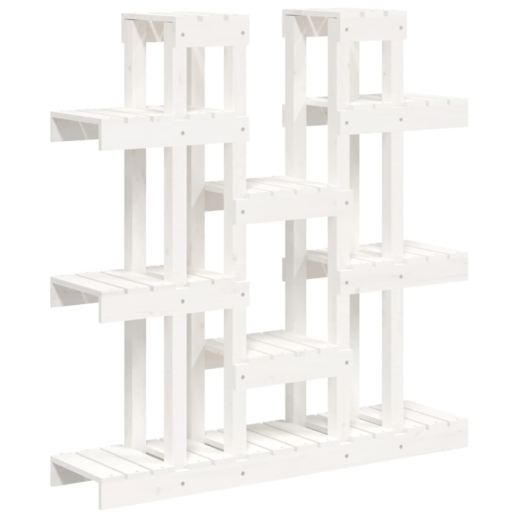 Vidaxx soporte para plantas blanco 104,5x25x109,5 cm madera maciza de pino