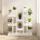 Vidaxx soporte para plantas blanco 104,5x25x109,5 cm madera maciza de pino