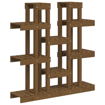 Vidaxl Plant Standard 104.5x25x109.5 cm Miele in legno di pino marrone