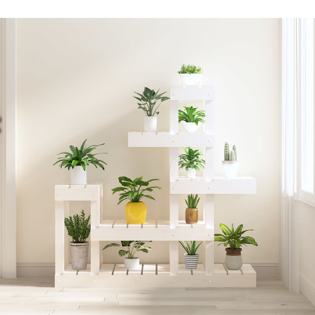 Vidaxx soporte para plantas 92x25x97 cm madera maciza de pino blanco