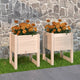 Vidaxl Planters 2 st 40x40x52.5 cm solid pine